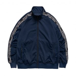 Track Top Oversize Taped Navy