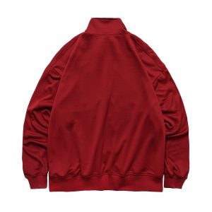 Track Top Oversize Taped Maroon