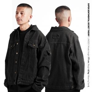 Denim Jacket Washed Black