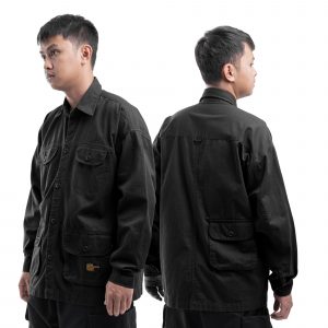 Forte Long Sleeve Work Shirt Black