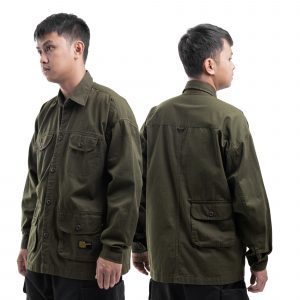 Forte Long Sleeve Work Shirt Olive