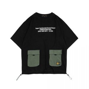 Tact Military Pocket Heavyweight Tshirt Black Olive