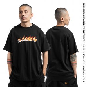 Basic Logo Burning Heavyweight Tshirt