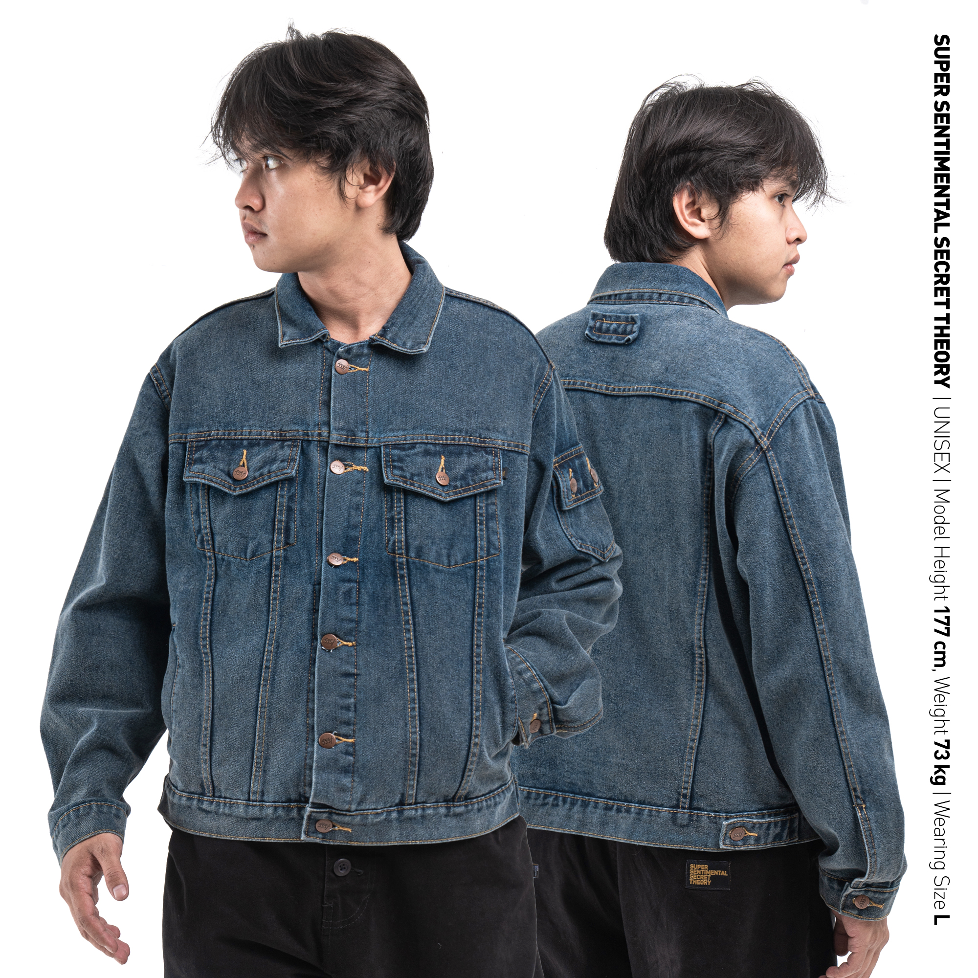 Light indigo deals denim jacket