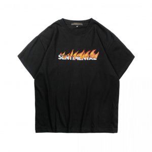 Basic Logo Burning Heavyweight Tshirt