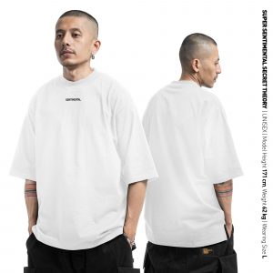 Basic Logo Boxy White Heavyweight Tshirt