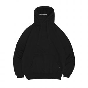 Anvil High Collar Hoodie Black