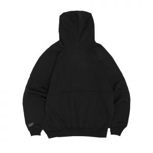 Anvil High Collar Hoodie Black