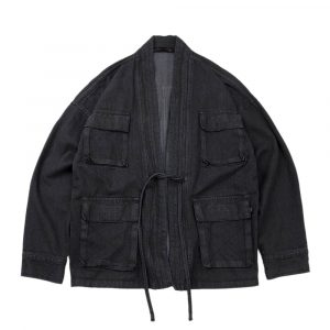 Furi Kimono Denim Washed Black