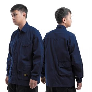 Forte Long Sleeve Work Shirt Navy