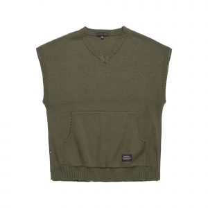 Estate Knitted Vest Olive