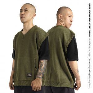 Estate Knitted Vest Olive