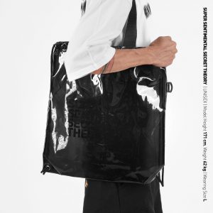 See Through Knapsack Black