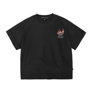Fear Boxy Roll Up Tshirt