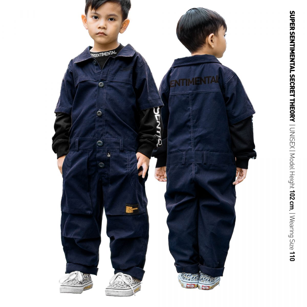 Coverall Shortsleeve Navy