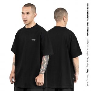 Juxtapose Basic Plain Logo Type Black 40s