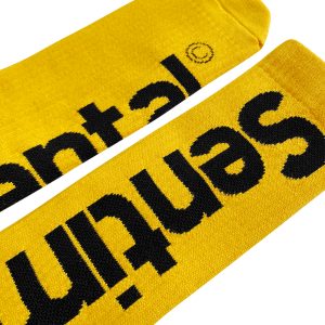 Statement Socks Mid Calf Yellow