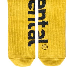 Statement Socks Mid Calf Yellow